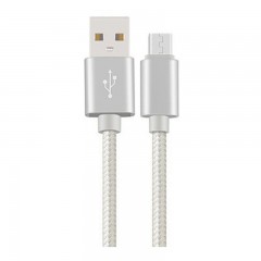 Câble USB pour téléphone portable 1 m en nylon tressé Cordon USB