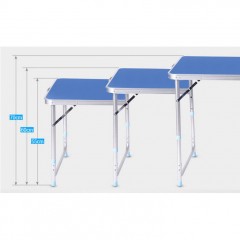 Tables et chaises d'extérieur Table pliante en alliage d'aluminium Portable