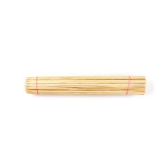 Brochette de  BBQ en bambou 3*20mm coupée à plat et polie