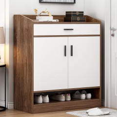 Armoire à chaussures multicouche en bois grande capacité