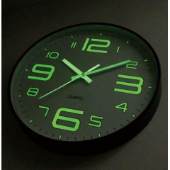 Horloge murale silencieuse de 30cm lumineuse version numérique