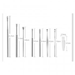 Ensemble de 6 outils de nettoyage à oreilles en spirale