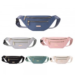 Grande capacité sac banane double fermeture sac poitrine