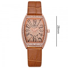 Montres pour femmes Flash Diamond incrusté de chiffres gravés temps Bracelet en