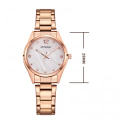 Montres pour dames mouvement à quartz cadran rond échelle numérique