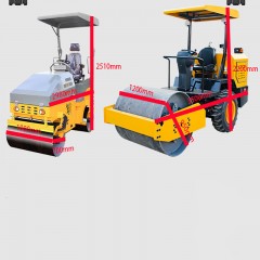 Rouleau compacteur Type de conduite Double roue en acier