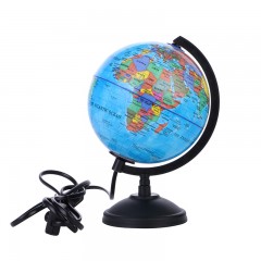 Petite lampe de table Globe en plastique 14,16 cm Version anglaise