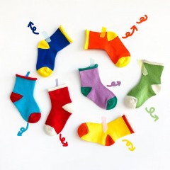 Chaussettes pour enfants en maille roulée