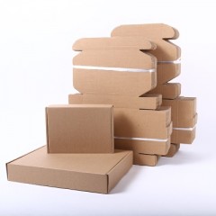 Carton en papier kraft 3 couches de carton ondulé résistant à la pression