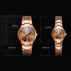 Montres pour hommes lumineuses en acier au tungstène couleur imperméable à quartz