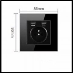 Prise USB Home Français Acier inoxydable