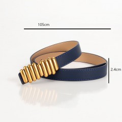 Ceinture femme pu cuir alliage boutons-pression
