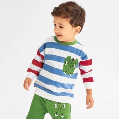 Costume pour enfants Costume pour enfants à col rond rayé