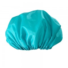 Bonnet de bain simple en tissu polyester double couche
