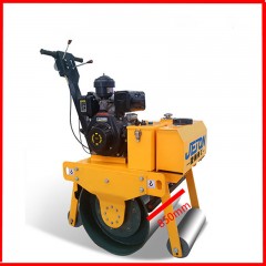Rouleau compresseur à main simple et avec double roue en acier à vibration hydraulique