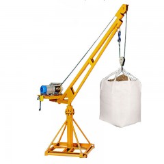 Petite grue treuil manuel rotatif mobile et pliable