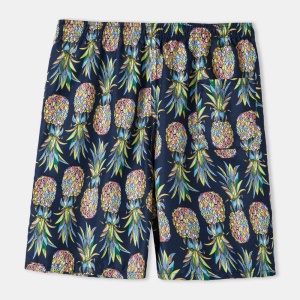 Short décontracté sport, plage, balade à motif ananas