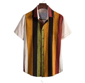 Chemise homme à motif irrégulier