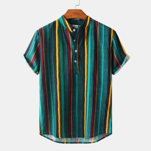 Chemise homme avec motif à rayures