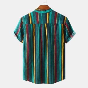 Chemise homme avec motif à rayures