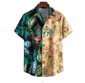 Chemise homme à motif irrégulier
