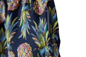 Short décontracté sport, plage, balade à motif ananas