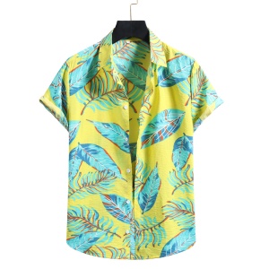 Chemise homme à motif floral