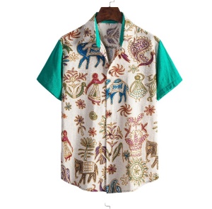 Chemise homme à motif irrégulier