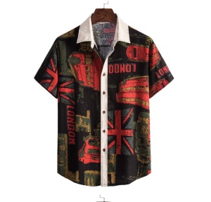 Chemise homme à motif irrégulier