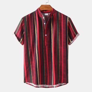 Chemise homme avec motif à rayures