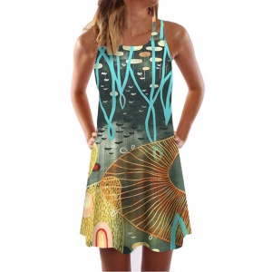 Robe courte et ample sans manches
