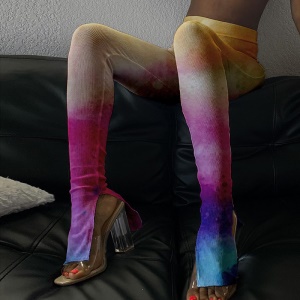 Pantalon à cordon filant ouvert au pied