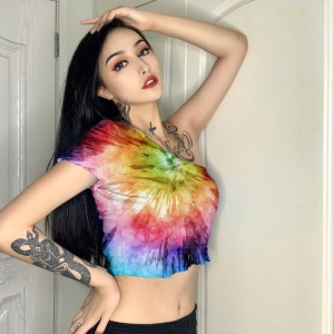 Mini t shirt à épaule dénudée