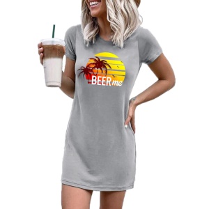 Robe t shirt à courtes manches