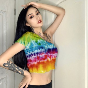Mini t shirt à épaule dénudée