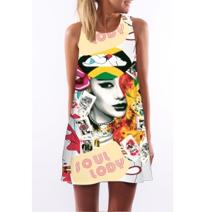 Robe ample décolletée à col rond