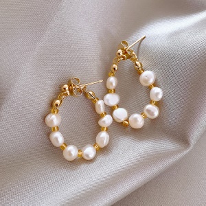 Boucles d'oreille de perles