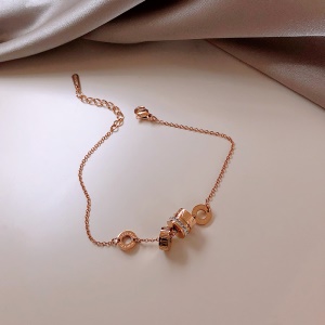 Petit bracelet à anneau e rondelle