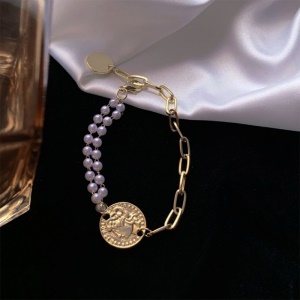 Bracelet de perles et mailles