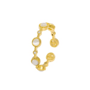 Bague simple ouverte à petit cercle