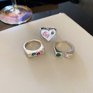 bagues en argent avec bijoux pour femme