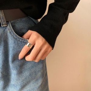 Ensemble de bagues en métal plaqué avec de l'or véritable