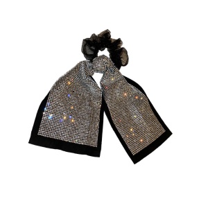 Boucle de cheveux arc avec diamant artificiel