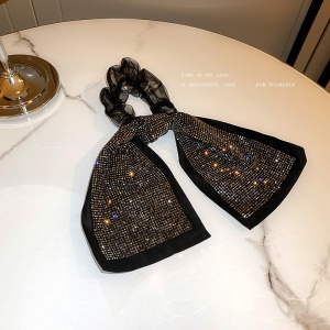 Boucle de cheveux arc avec diamant artificiel