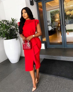 Robe manches courtes