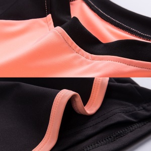 Ensemble de sport Short collant intégré taille haute T-shirt manches courtes